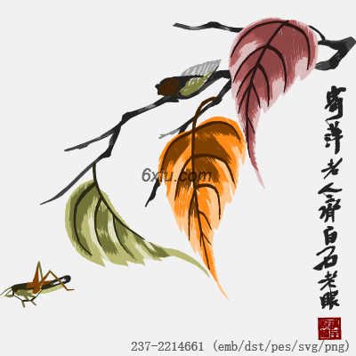 svg矢量绣花图下载
