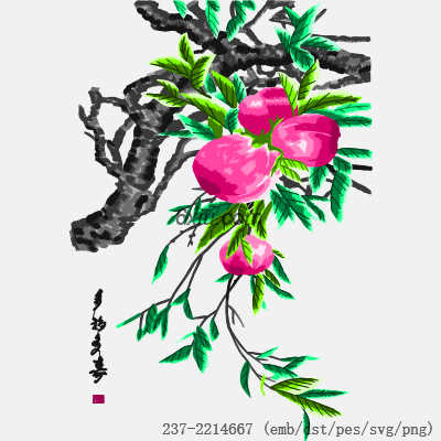 svg矢量绣花图下载