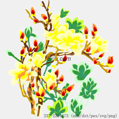 svg矢量绣花图下载