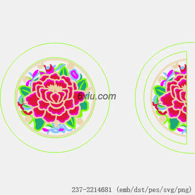 svg矢量绣花图下载