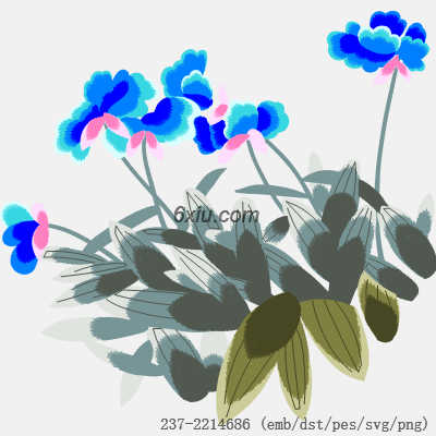 svg矢量绣花图下载