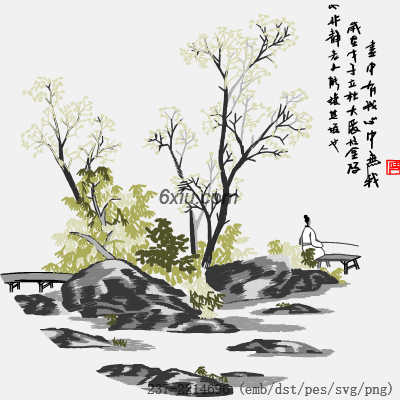 svg矢量绣花图下载