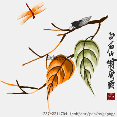 svg矢量绣花图下载