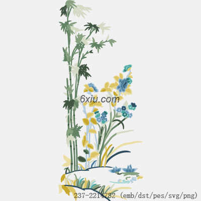 svg矢量绣花图下载