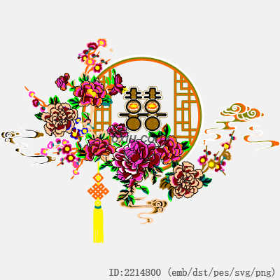 svg矢量绣花图下载
