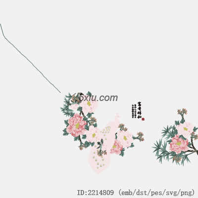 svg矢量绣花图下载