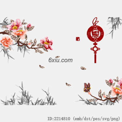 svg矢量绣花图下载