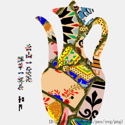 svg矢量绣花图下载