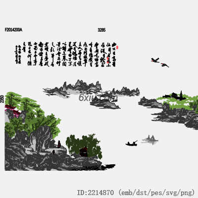 svg矢量绣花图下载