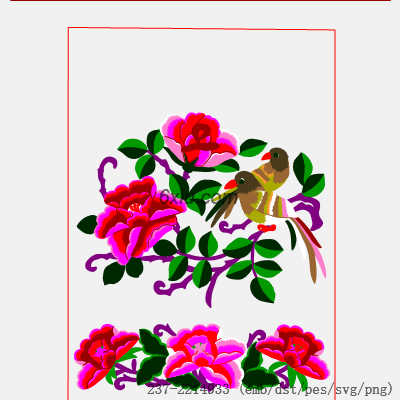 svg矢量绣花图下载