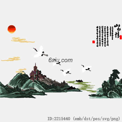 svg矢量绣花图下载
