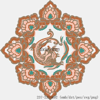 svg矢量绣花图下载