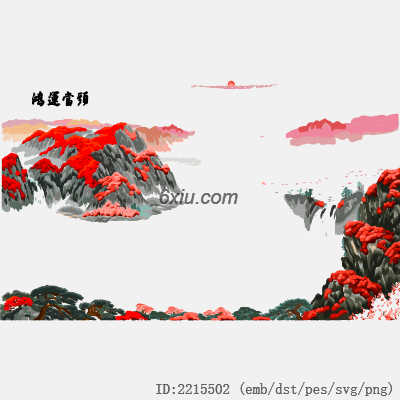 svg矢量绣花图下载