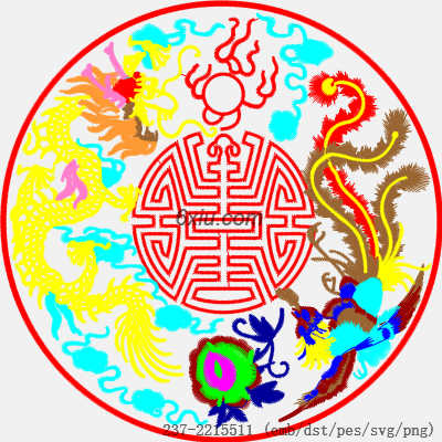 svg矢量绣花图下载