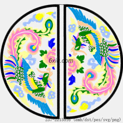 svg矢量绣花图下载