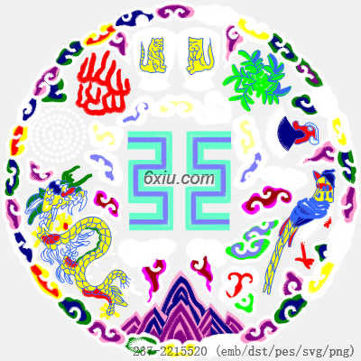 svg矢量绣花图下载