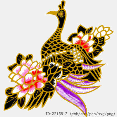 svg矢量绣花图下载