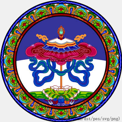 svg矢量绣花图下载