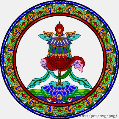 svg矢量绣花图下载