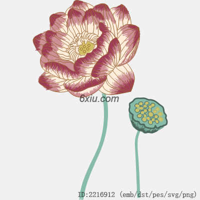 svg矢量绣花图下载