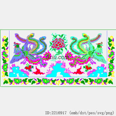 svg矢量绣花图下载