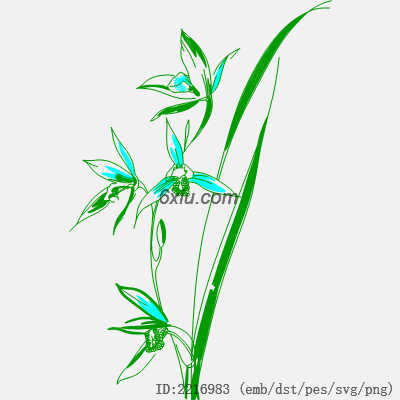 svg矢量绣花图下载