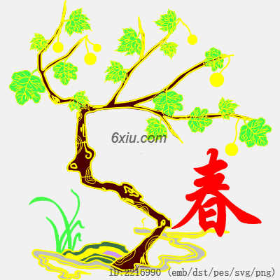 svg矢量绣花图下载