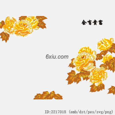 svg矢量绣花图下载