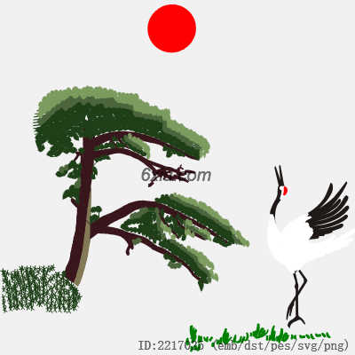 svg矢量绣花图下载