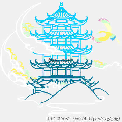 svg矢量绣花图下载