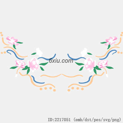 svg矢量绣花图下载