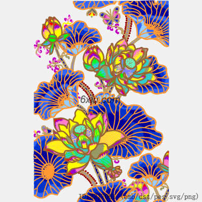 svg矢量绣花图下载