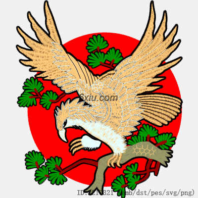 svg矢量绣花图下载