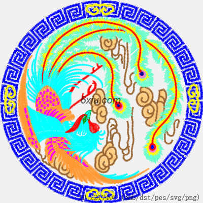 svg矢量绣花图下载