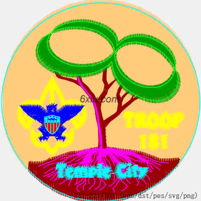 svg矢量绣花图下载
