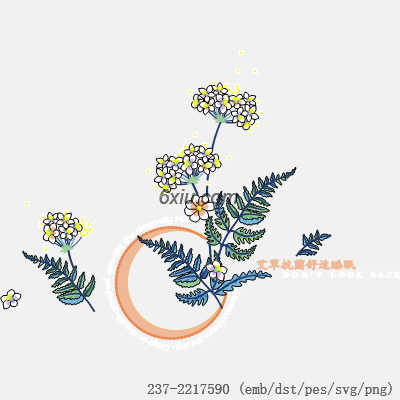svg矢量绣花图下载