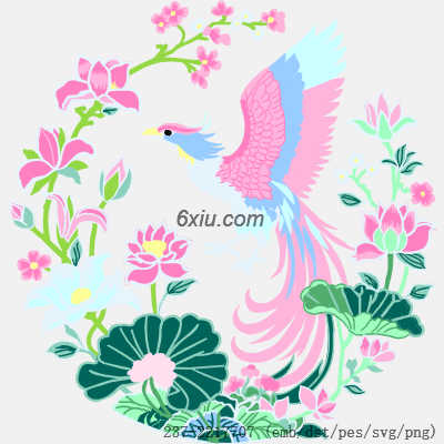 svg矢量绣花图下载