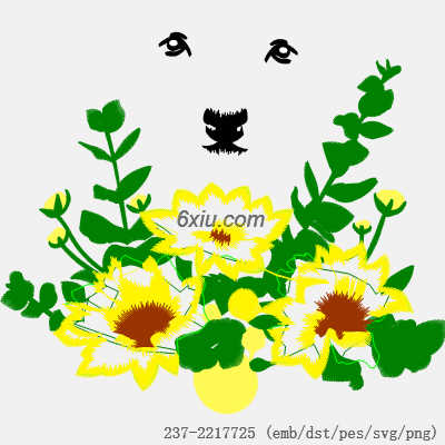 svg矢量绣花图下载