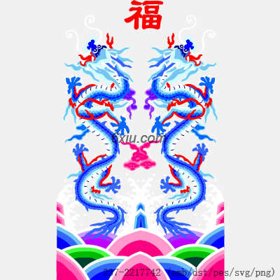 svg矢量绣花图下载