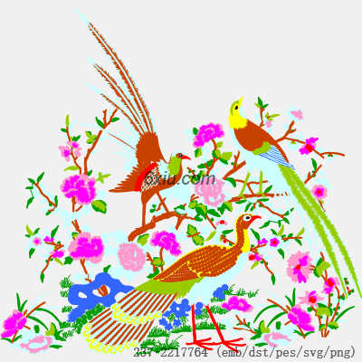 svg矢量绣花图下载