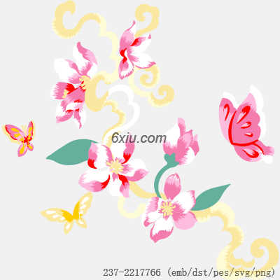 svg矢量绣花图下载