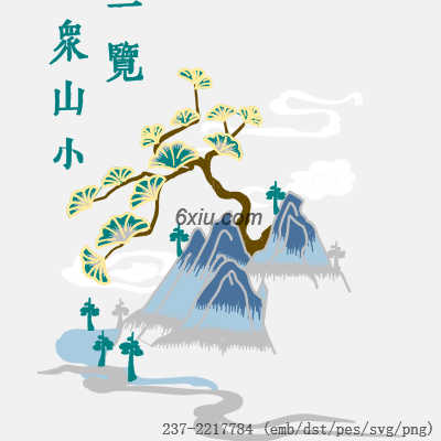 svg矢量绣花图下载