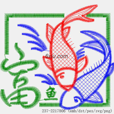 svg矢量绣花图下载