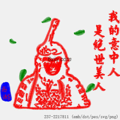 svg矢量绣花图下载