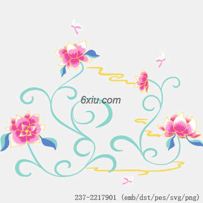svg矢量绣花图下载