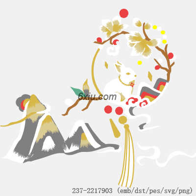 svg矢量绣花图下载