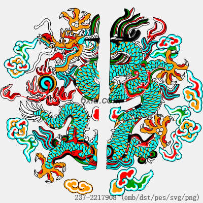 svg矢量绣花图下载