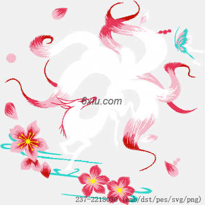 svg矢量绣花图下载