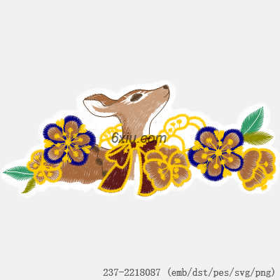 svg矢量绣花图下载