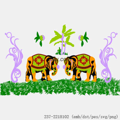 svg矢量绣花图下载